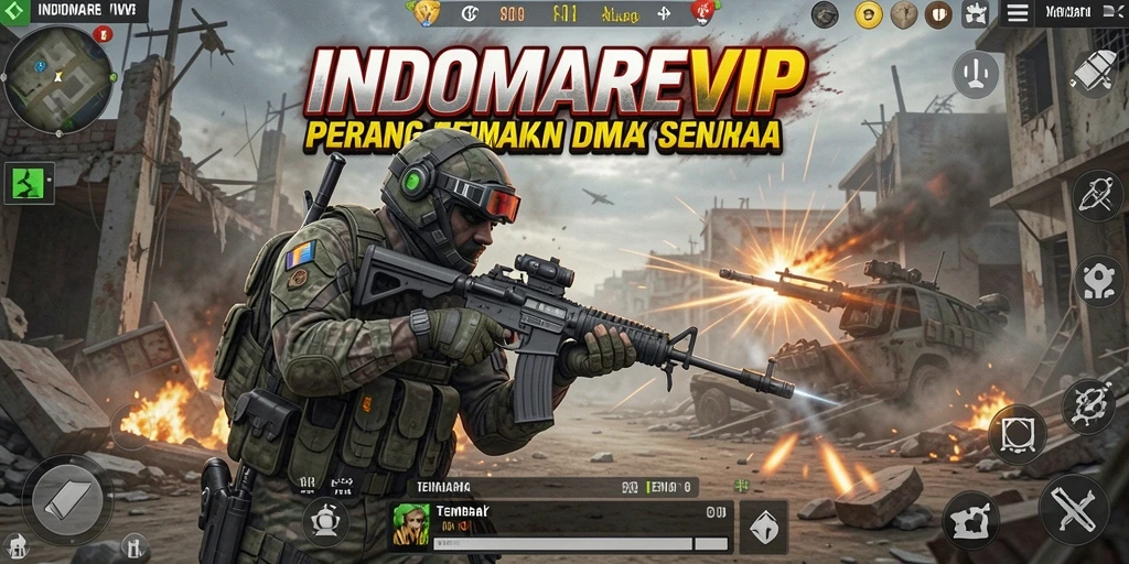 Tampilan antarmuka INDOMAREVIP dengan layout yang intuitif.
