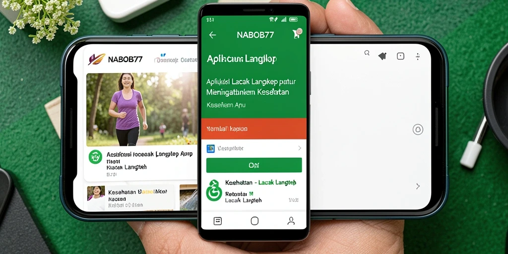 Tampilan antarmuka NABOB77 yang menampilkan fitur lacak langkah.