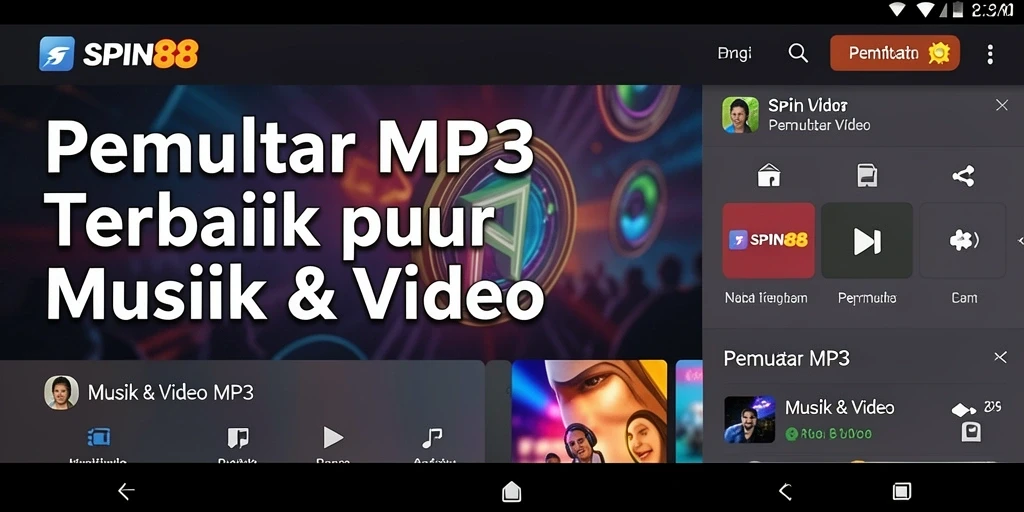 Tampilan antarmuka pengguna SPIN88 yang sederhana dan menarik.