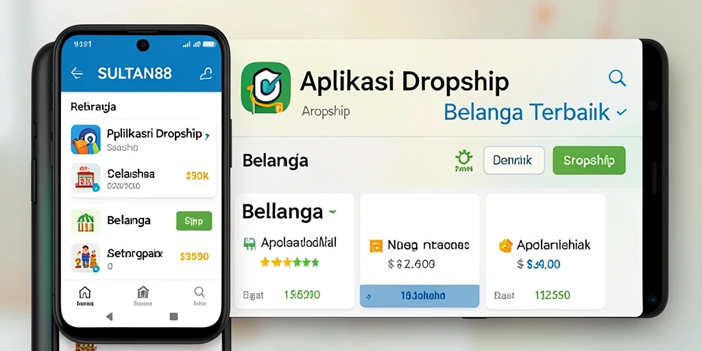 Tampilan antarmuka SULTAN88 untuk bisnis Dropship yang user-friendly.